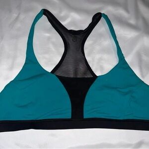 Lululemon Athletica Teal and Black Sports Bra